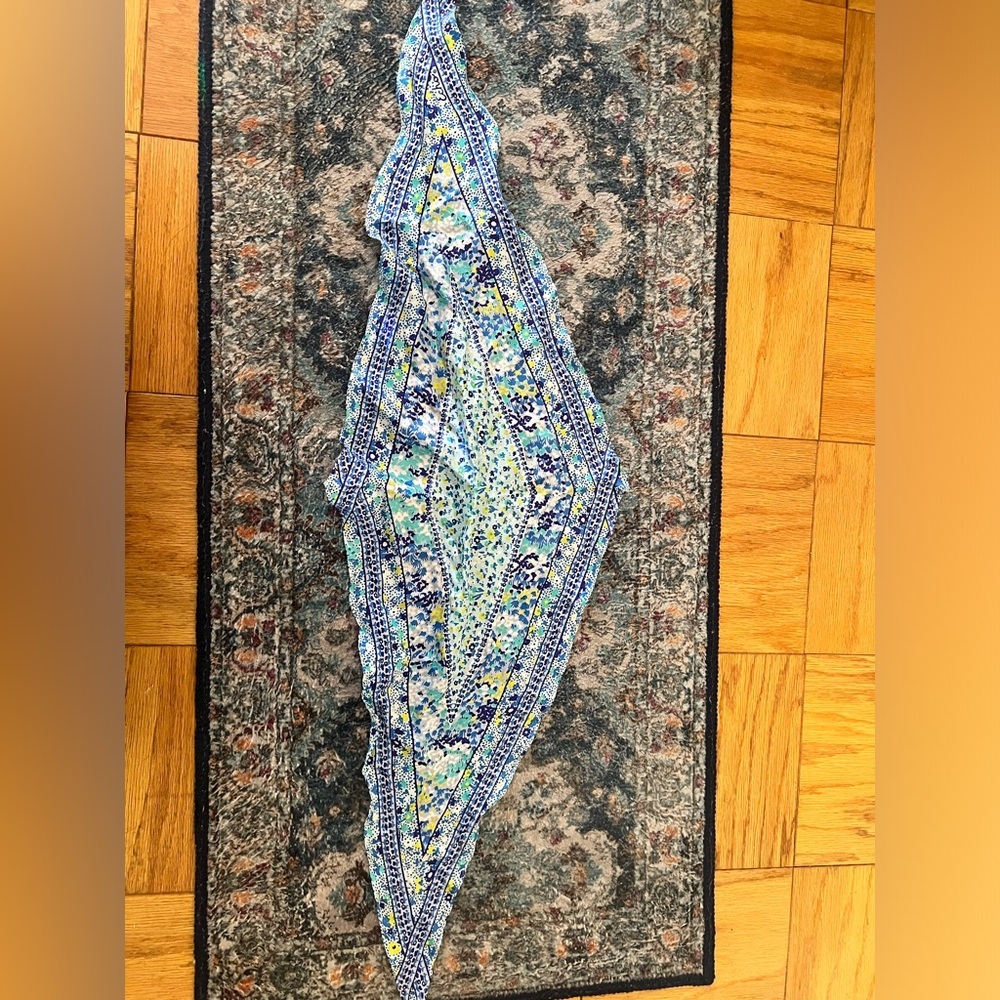 Echo Silk Floral Patterned Scarf Soft - image 3